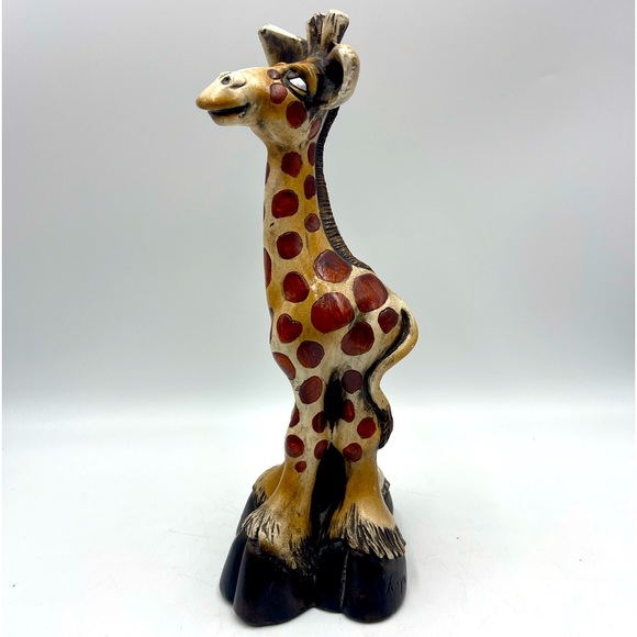 1992 Beasties Of The Kingdom “Geraldine Giraffe” Sculpture Signed by John Raya - Picture 6 of 15